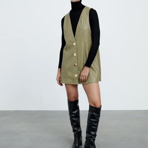 Zara faux pinafore skirt